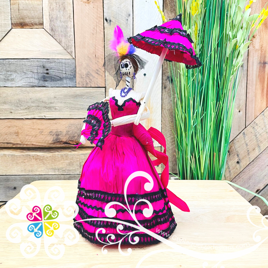 Catrina Corn Husk Doll - Catrina de Hoja de Maiz