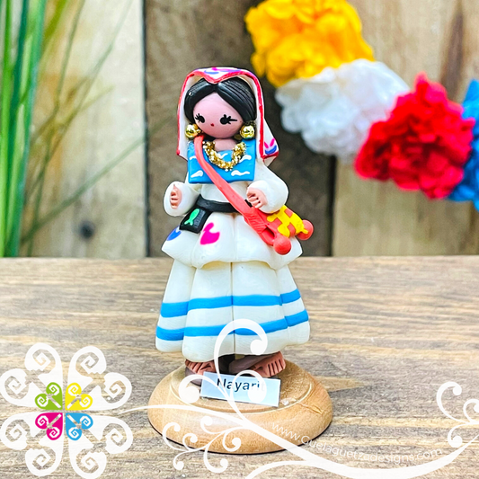 18- Nayarit Little Doll Figurine - Fondant Doll