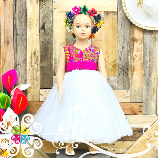 Flower Girl Handmade Embroider Dress - CUSTOM ORDER