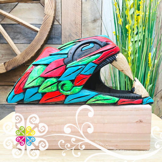 Large Multicolor Hand Carve Wood Jaguar