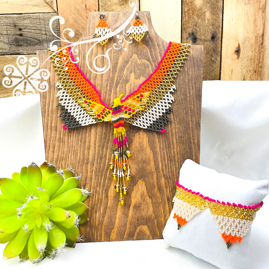 Hummingbird Set - Beaded Jewelry Set