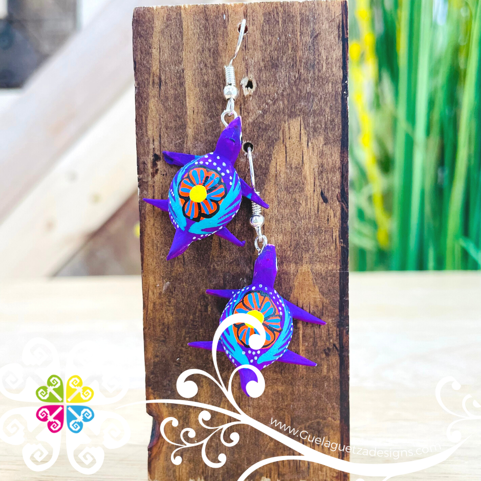 Turtle Alebrije - Artisan Earrings