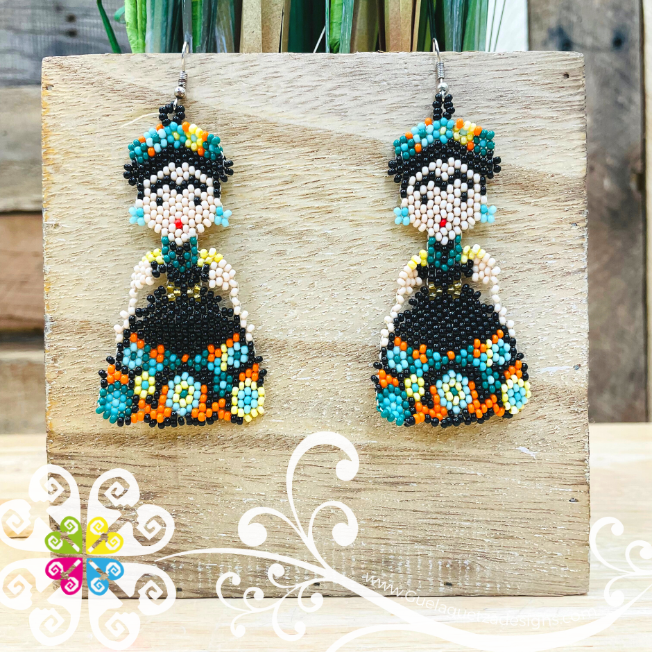 Frida Dress Beaded Earrings