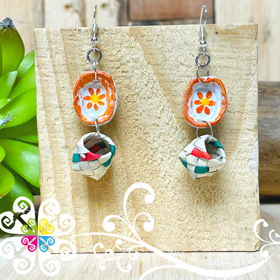 Plate with Tenate - Cocinita Clay Earrings