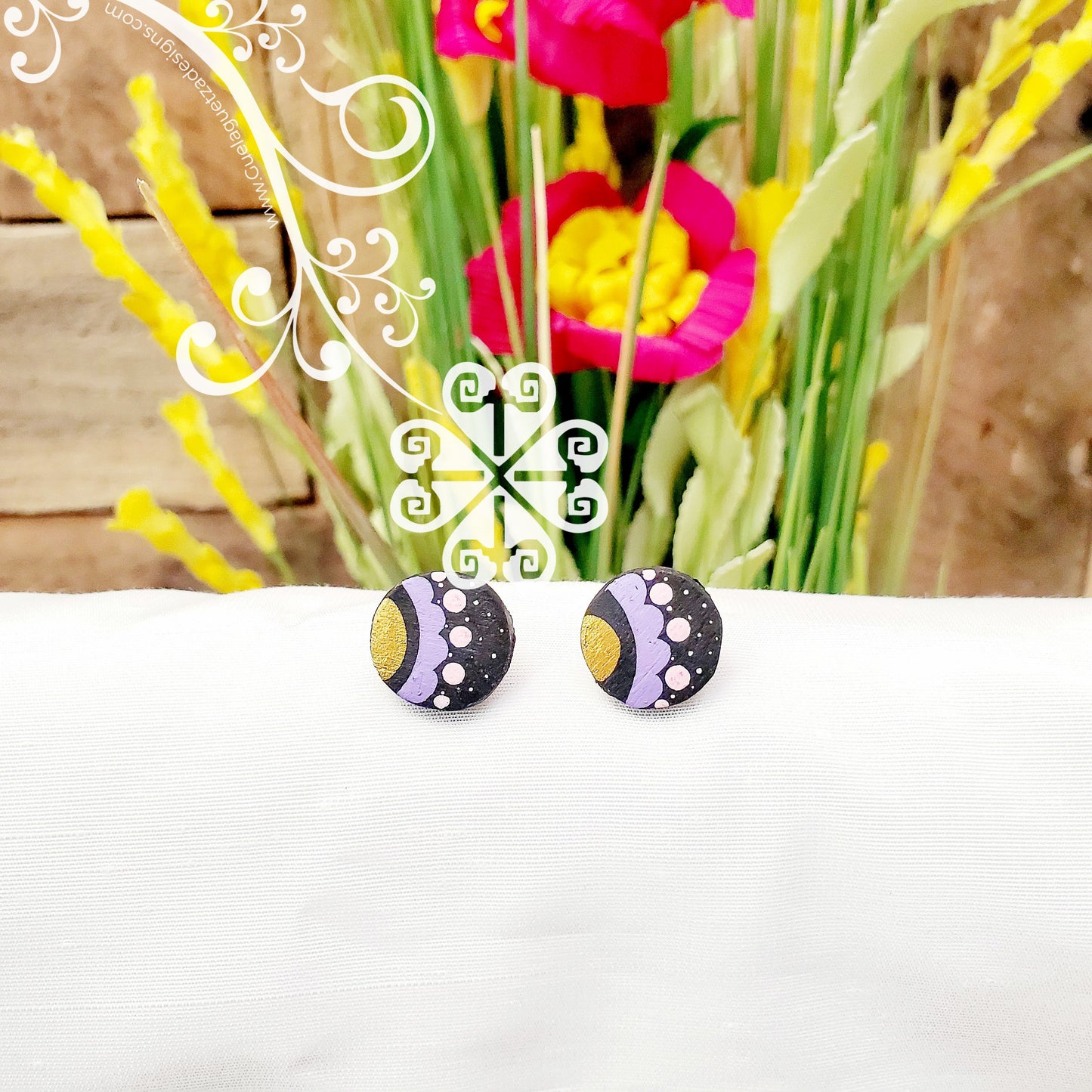 Circles - Hand Painted Studs