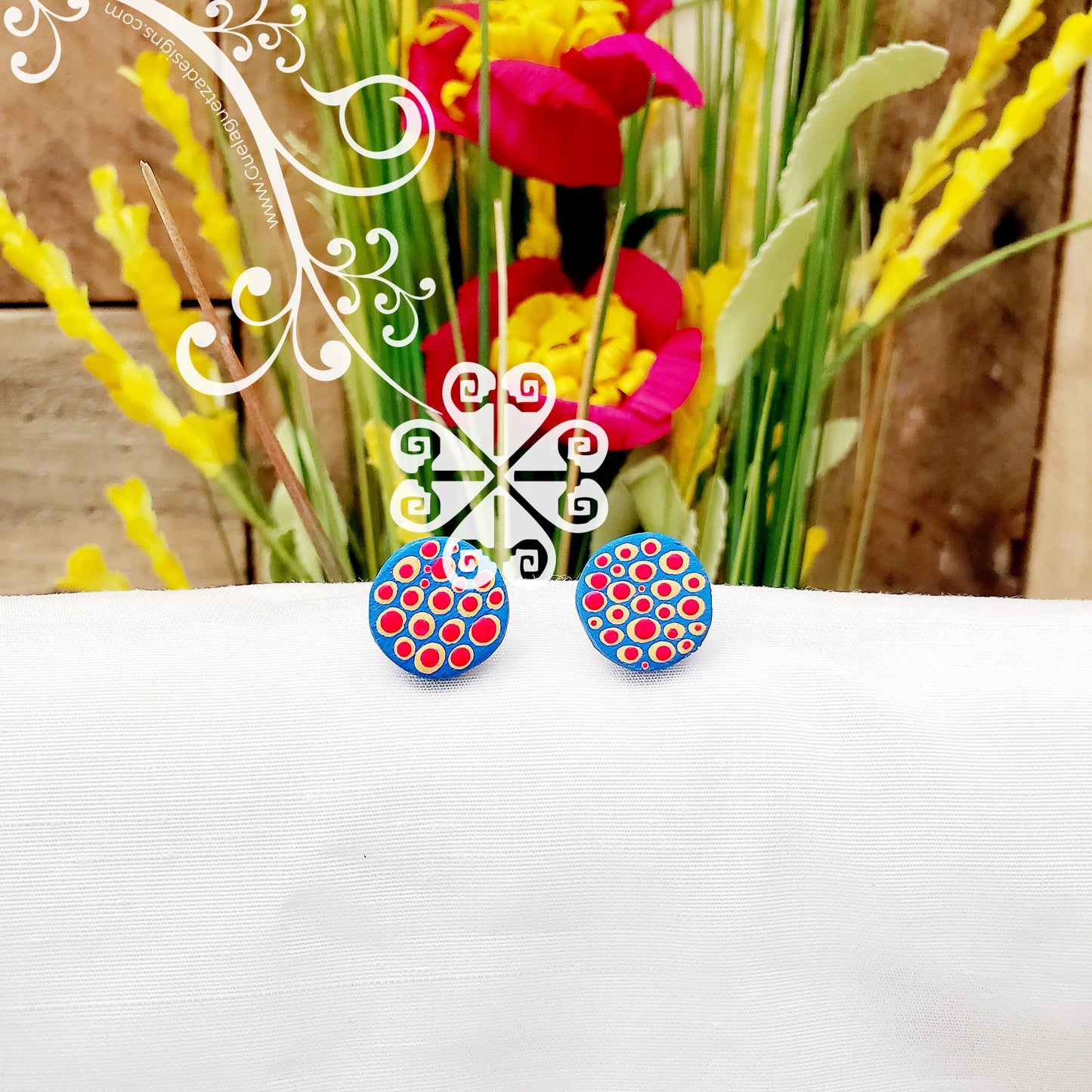 Circles - Hand Painted Studs