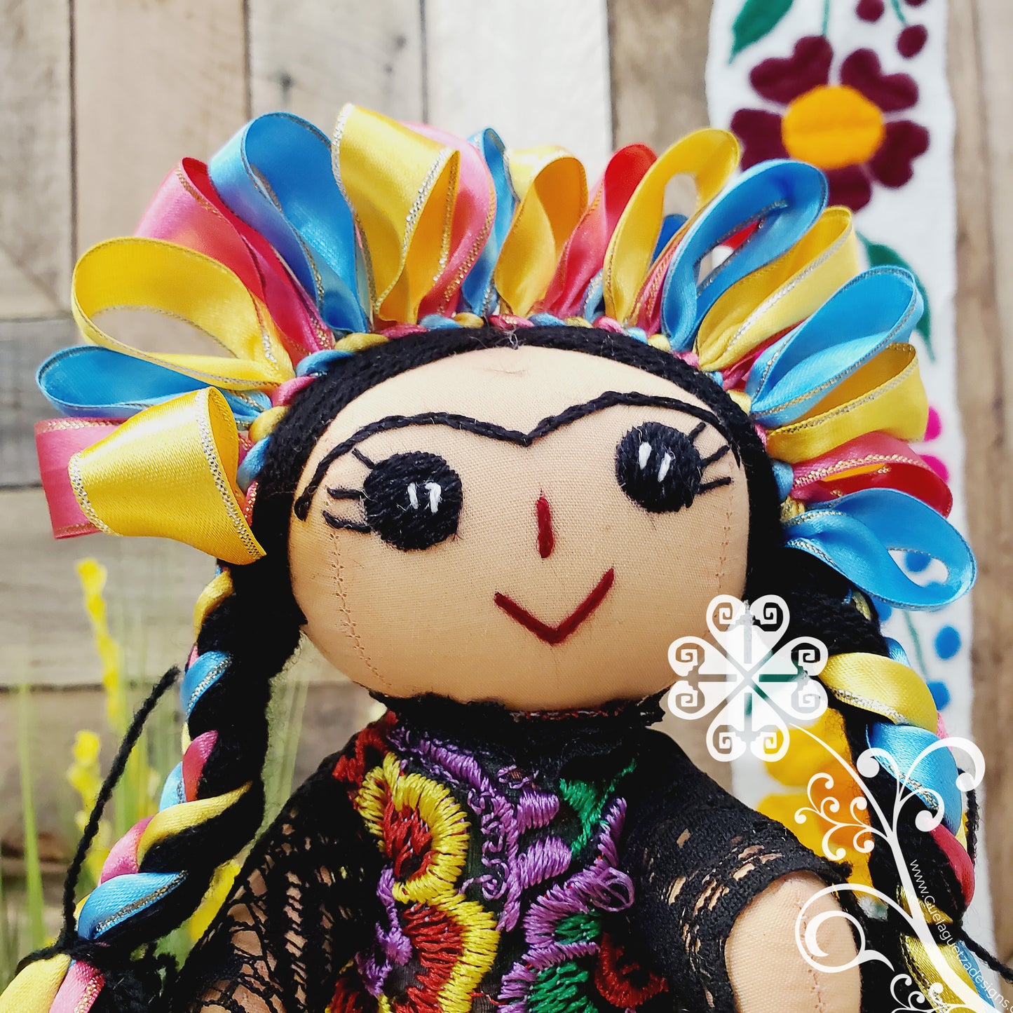 Frida Tehuana Mexican Otomi Doll - Fina