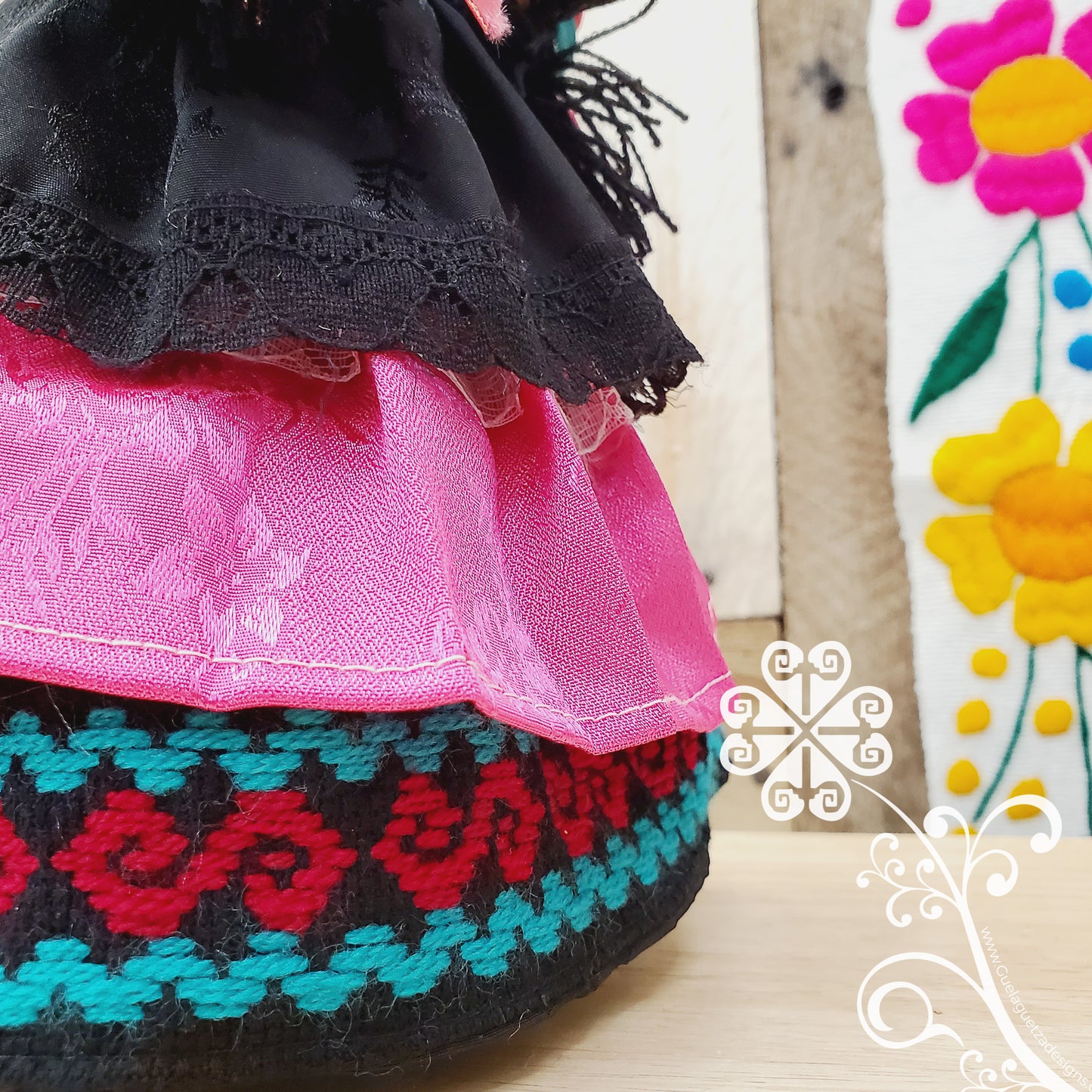 Fuchsia Maria Mexican Otomi Doll - Fina