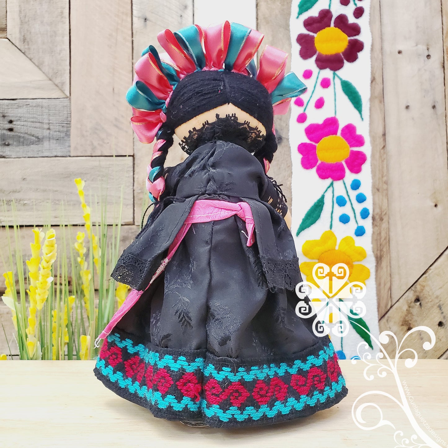 Fuchsia Maria Mexican Otomi Doll - Fina