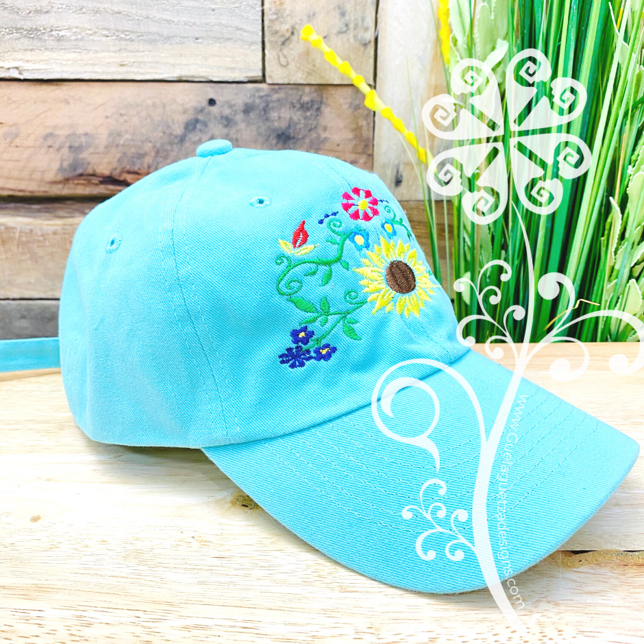 Sunflower Embroider Cap