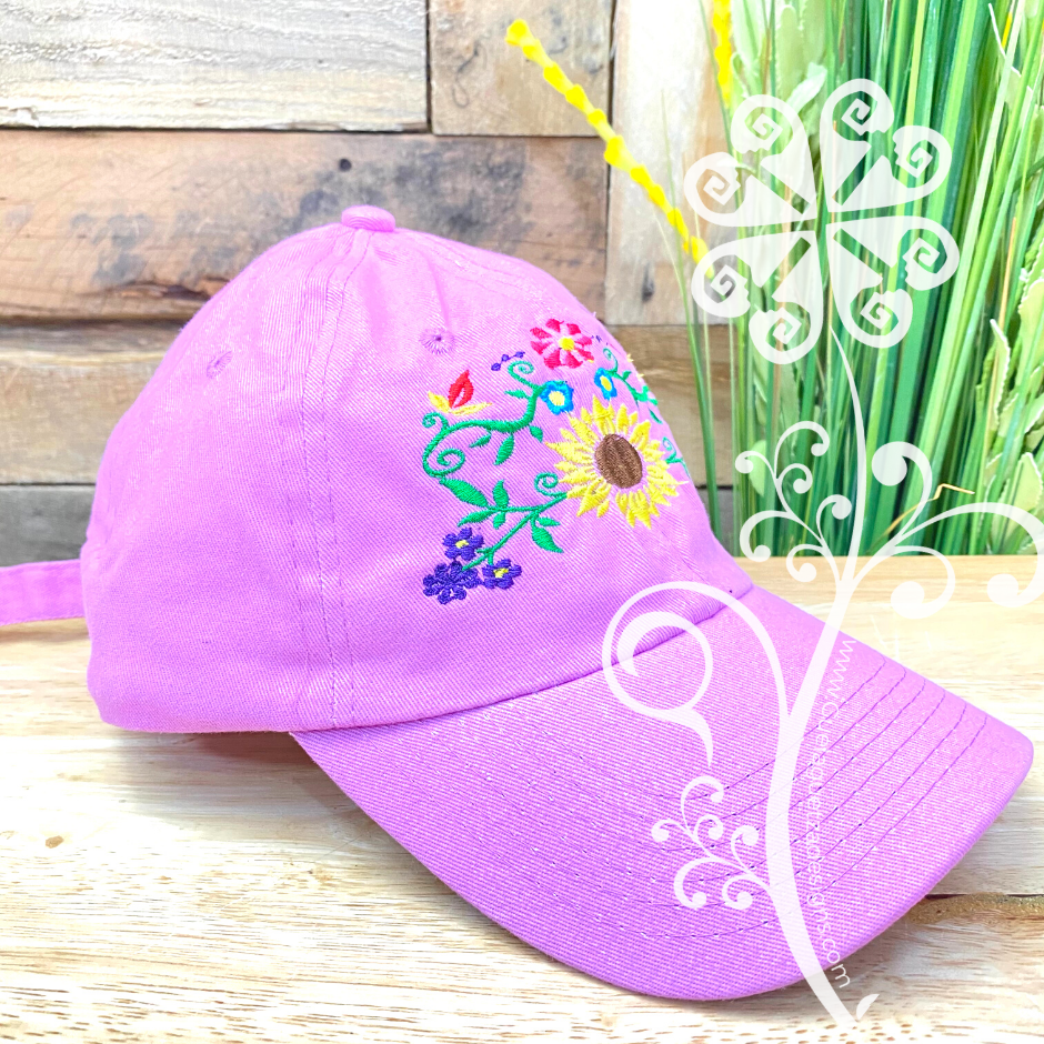 Sunflower Embroider Cap