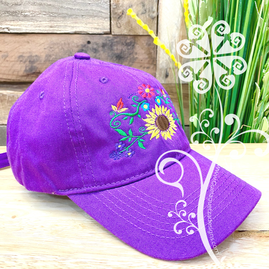 Sunflower Embroider Cap