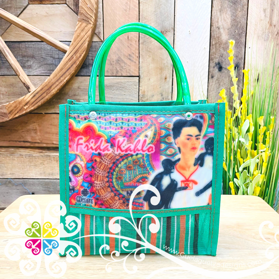 Green Lines Small Frida Bag - Morral