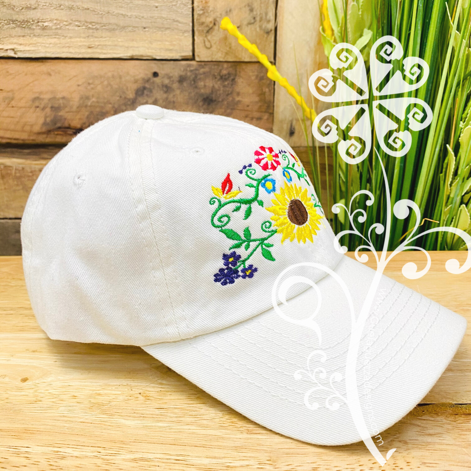 Sunflower Embroider Cap