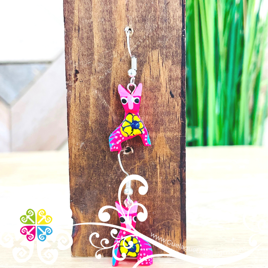 Cat Alebrije - Artisan Earrings