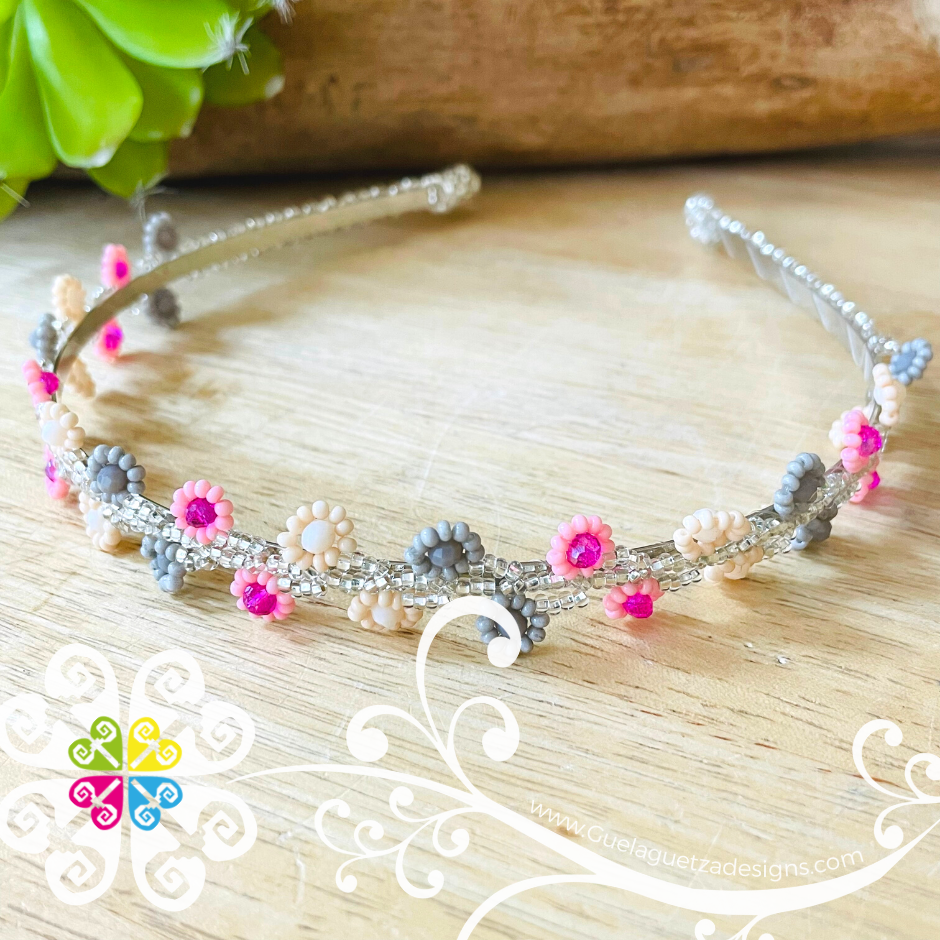 Beaded Daisy Headband