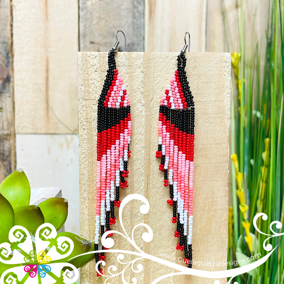 Beaded Angel Wings Earrings