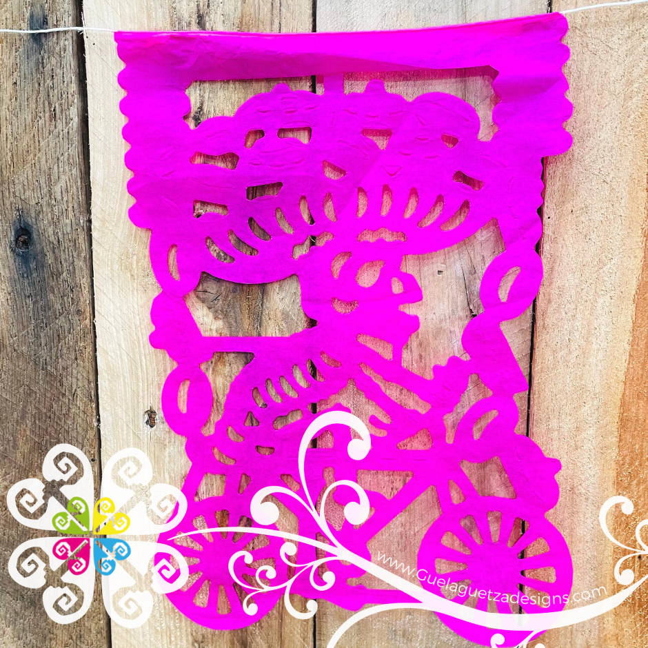 Small Biker Design- Papel Picado Banner