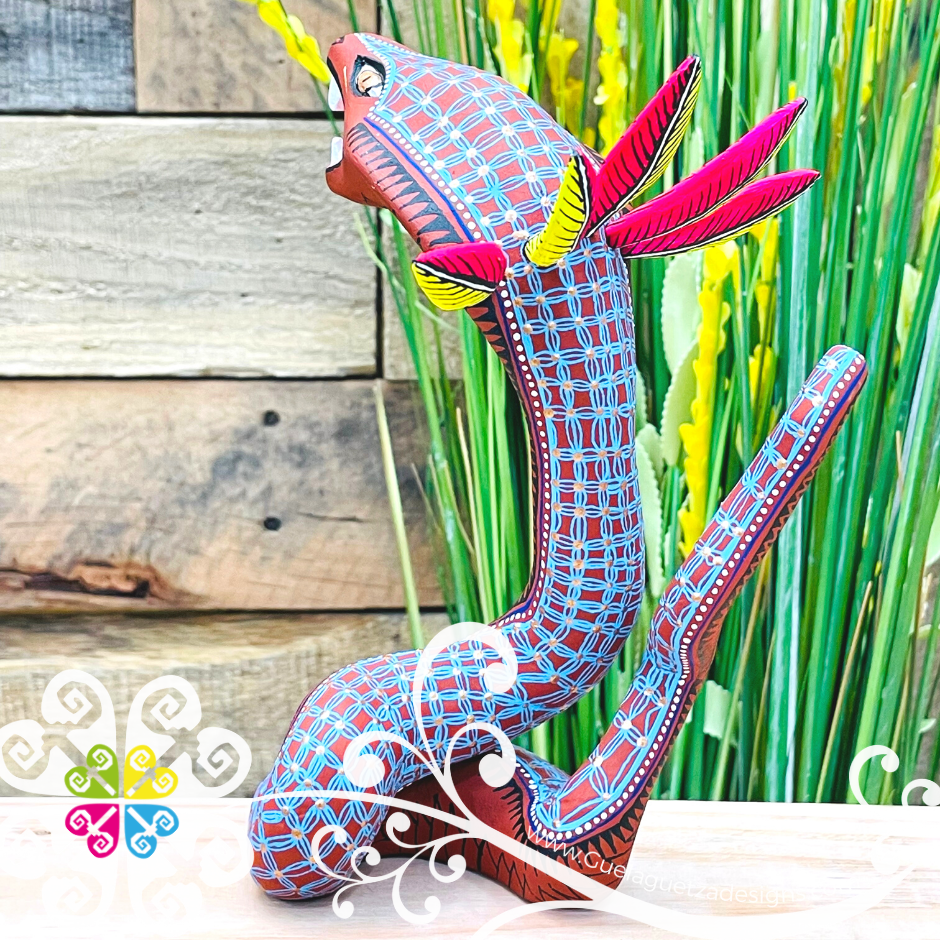 Cobra Alebrije- Handcarve Wood Decoration Figure