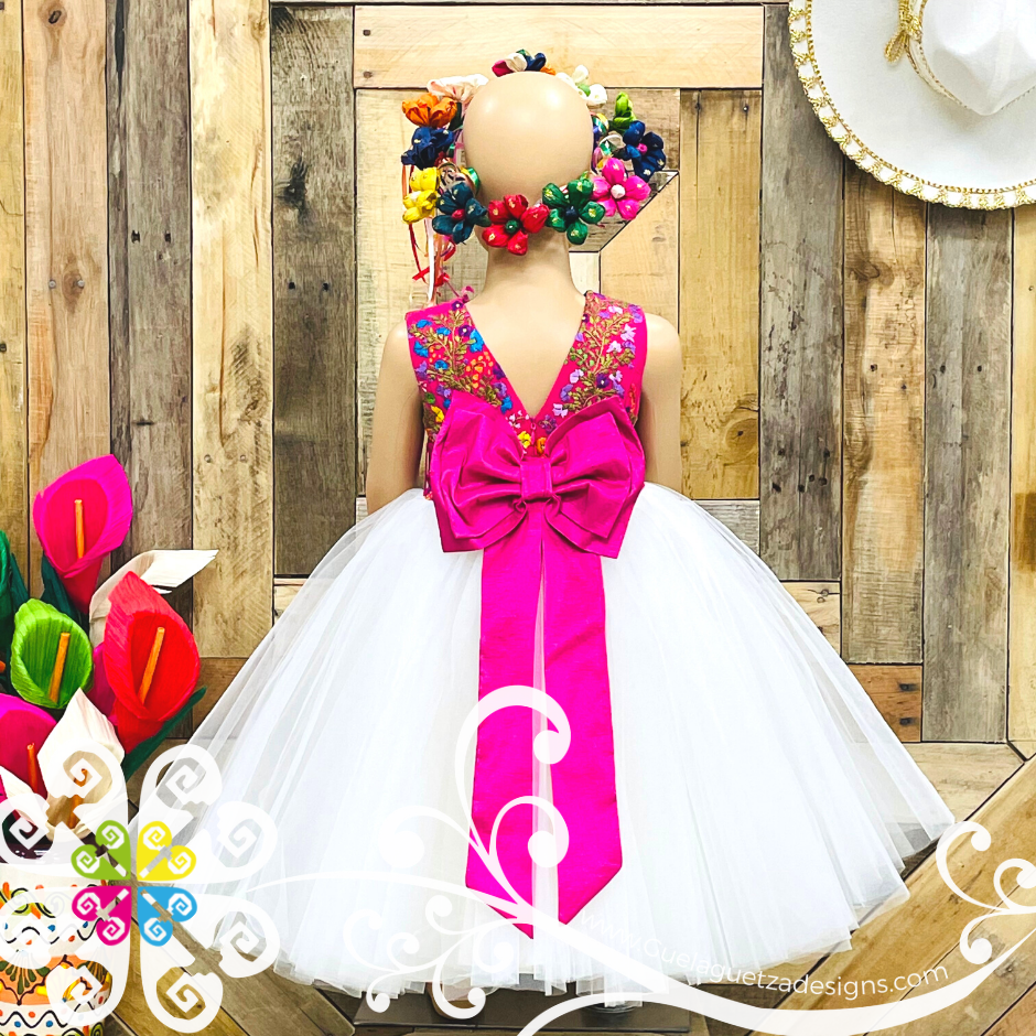 Flower Girl Handmade Embroider Dress - CUSTOM ORDER