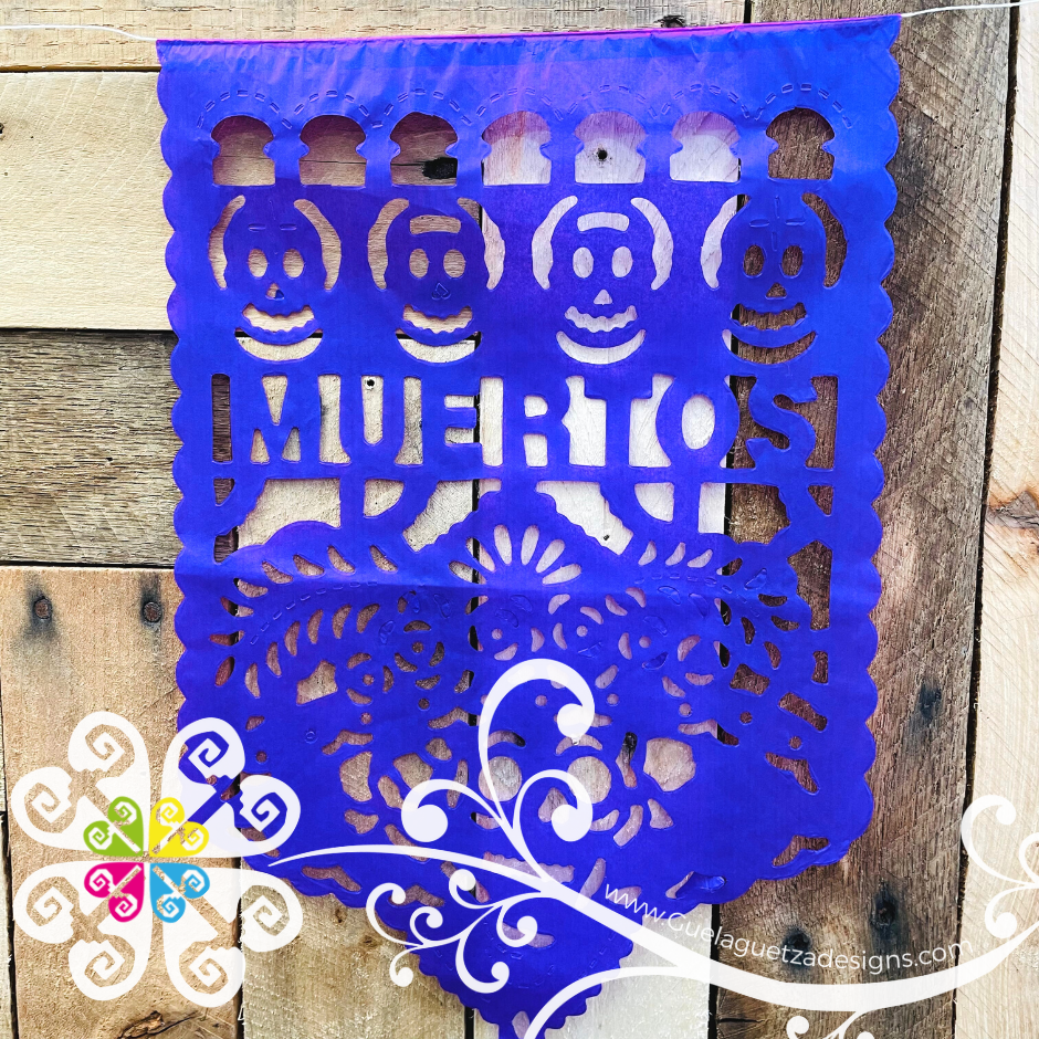 Large Catrina Head Design- Papel Picado Banner