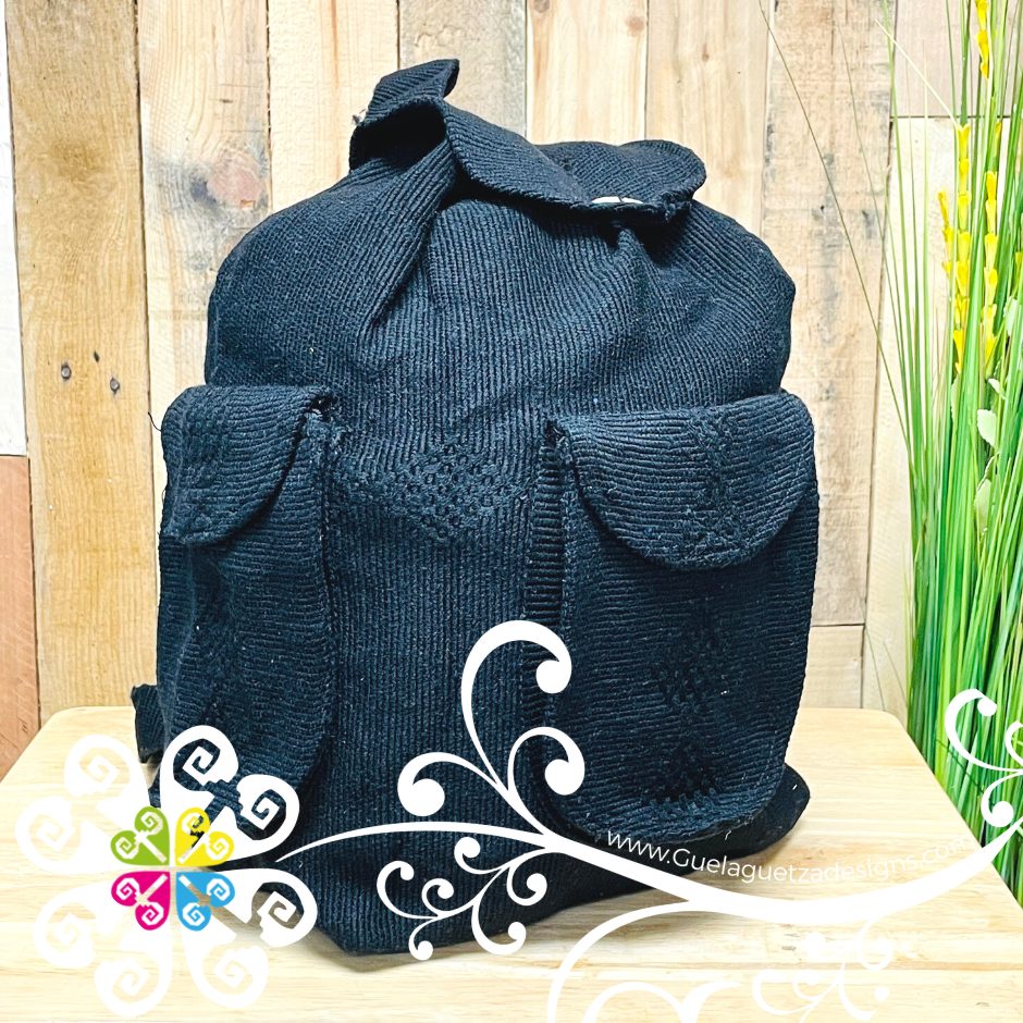 Large Boho Backpack with 3 Pockets - - Mochila Escolar