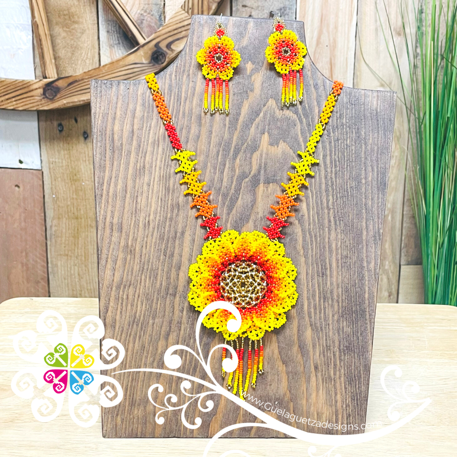 Sunflower Beaded Set