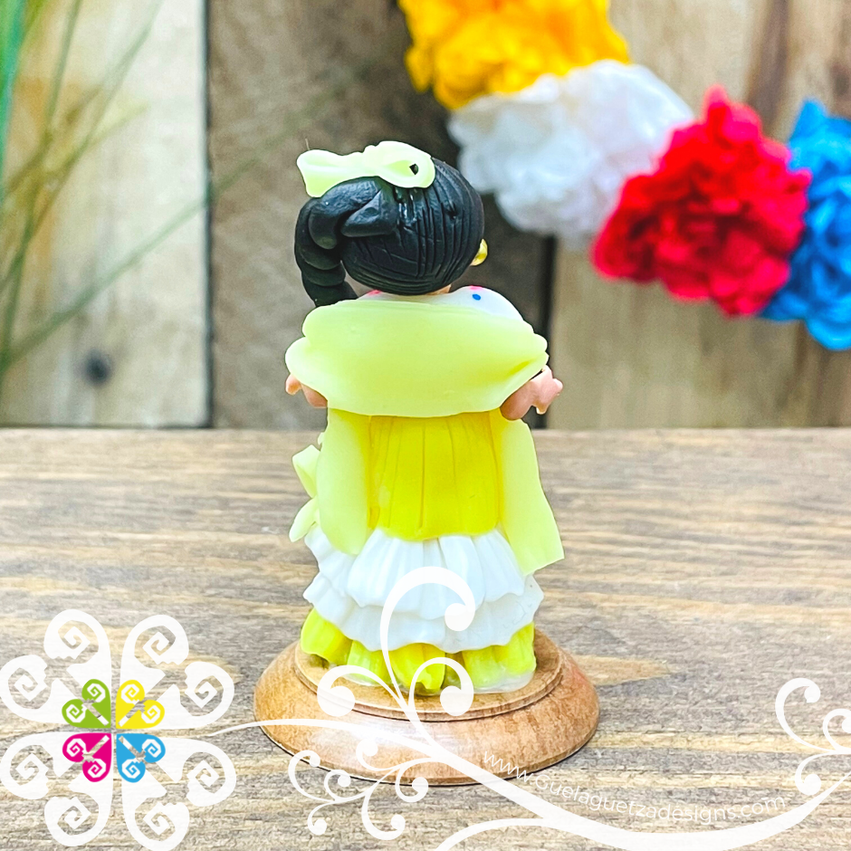 4- Campeche Little Doll Figurine - Fondant Doll