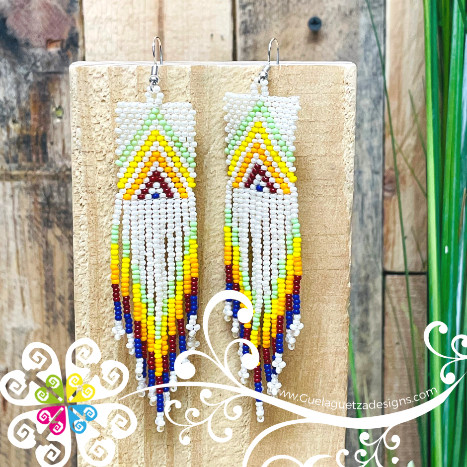 Cuadro Pyram Beaded Earrings