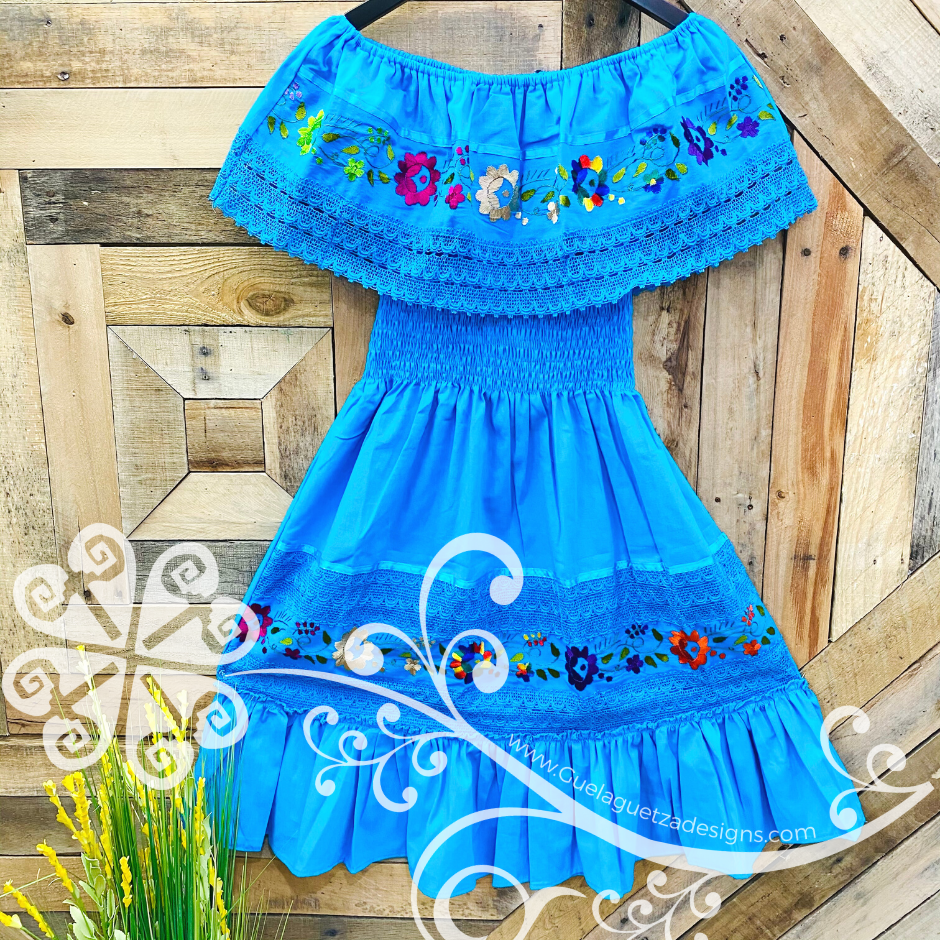 Campesino Dress - Double Embroider