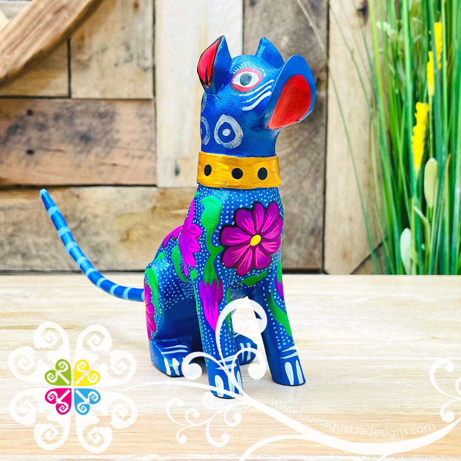 Medium Dog Alebrije- Handcarve Wood Decoration Figure