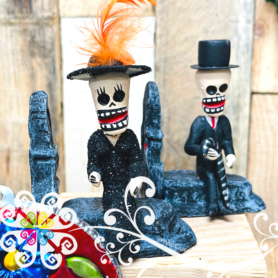 Day of Dead Ornaments - 6 pcs Set