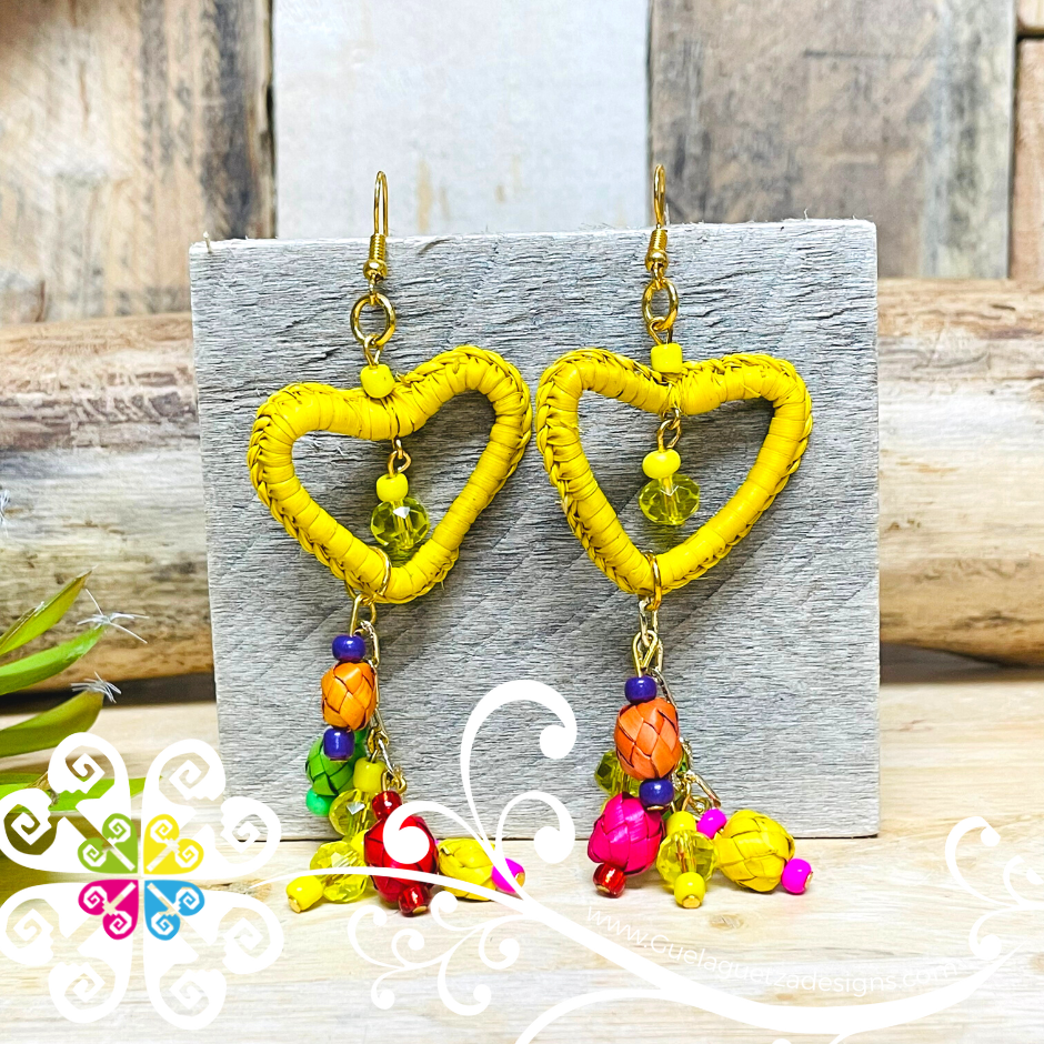 Lovely Heart - Palm Earrings