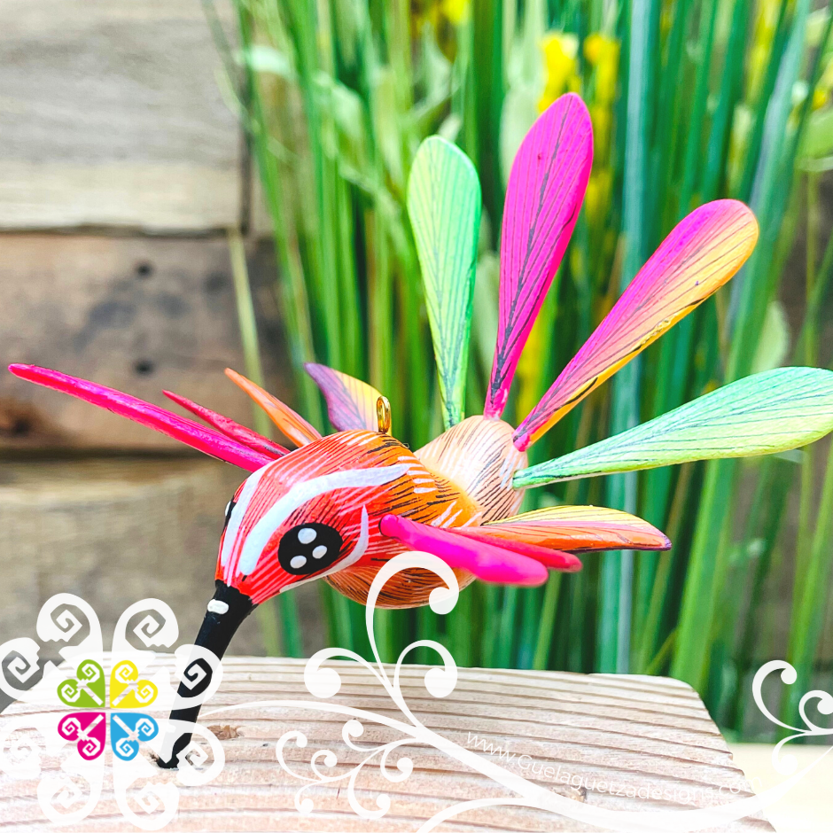 Small Hummingbird Alebrije- Handcarve Wood Decoration Figure