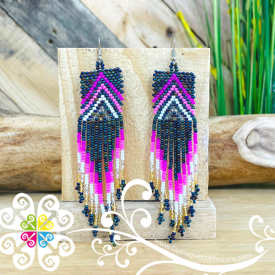 Cuadro Pyram Beaded Earrings