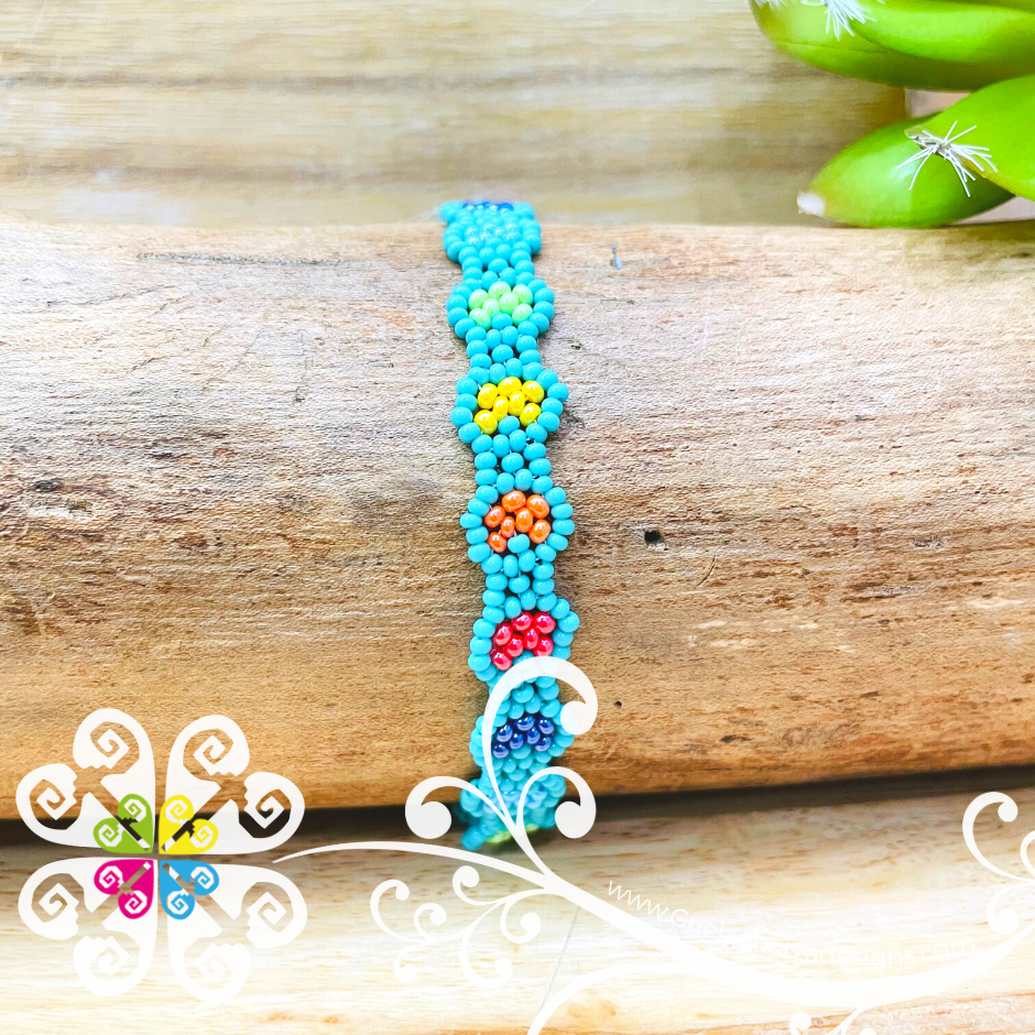 Colorful Bead Bracelet Rainbow Bracelets Flower Bead Bracelets