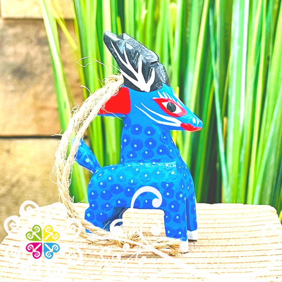 Set of 4 Alebrije Ornaments - Christmas Mexican Ornament