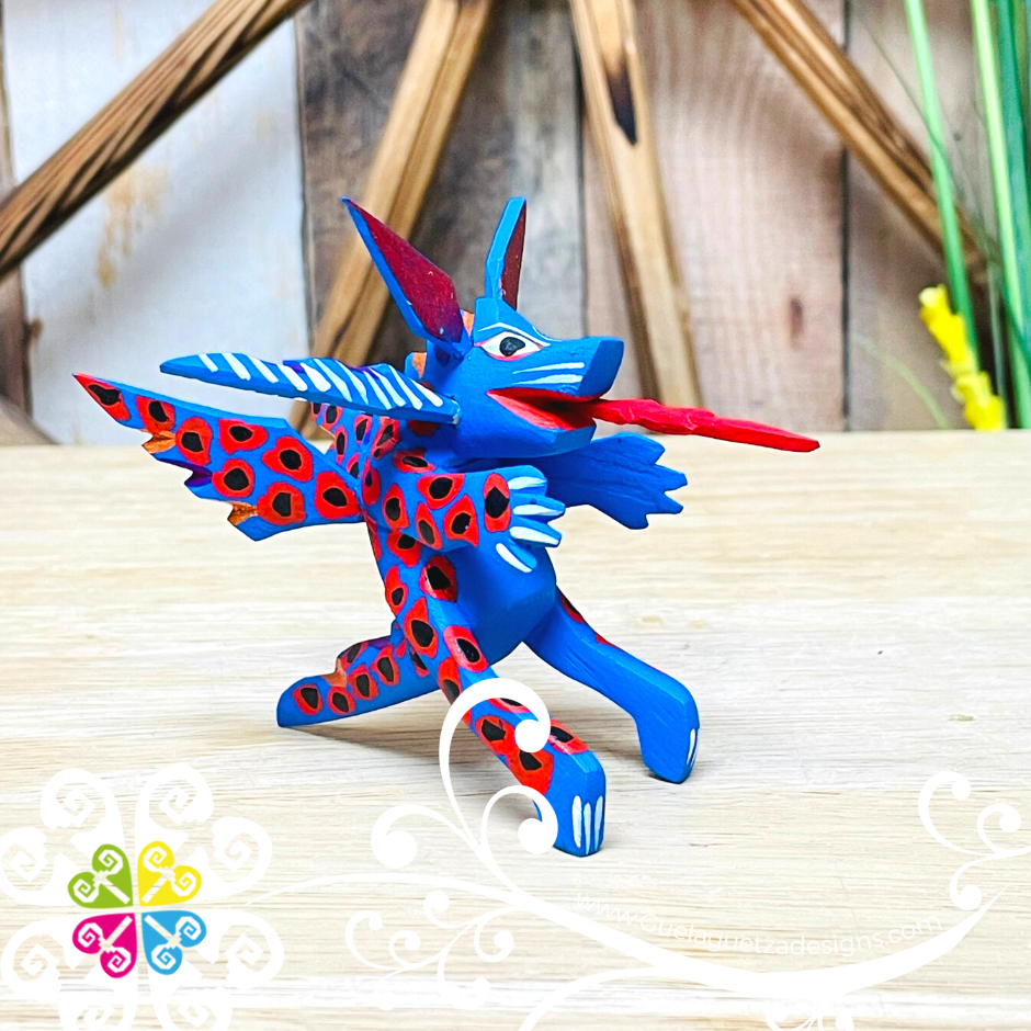 Mini Dragon Alebrije - Handcarve Wood Decoration Figure