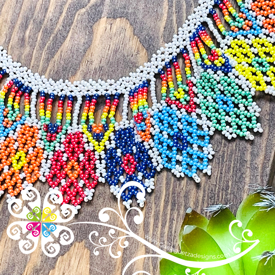 Margarita Beaded Choker - Huichol Necklace