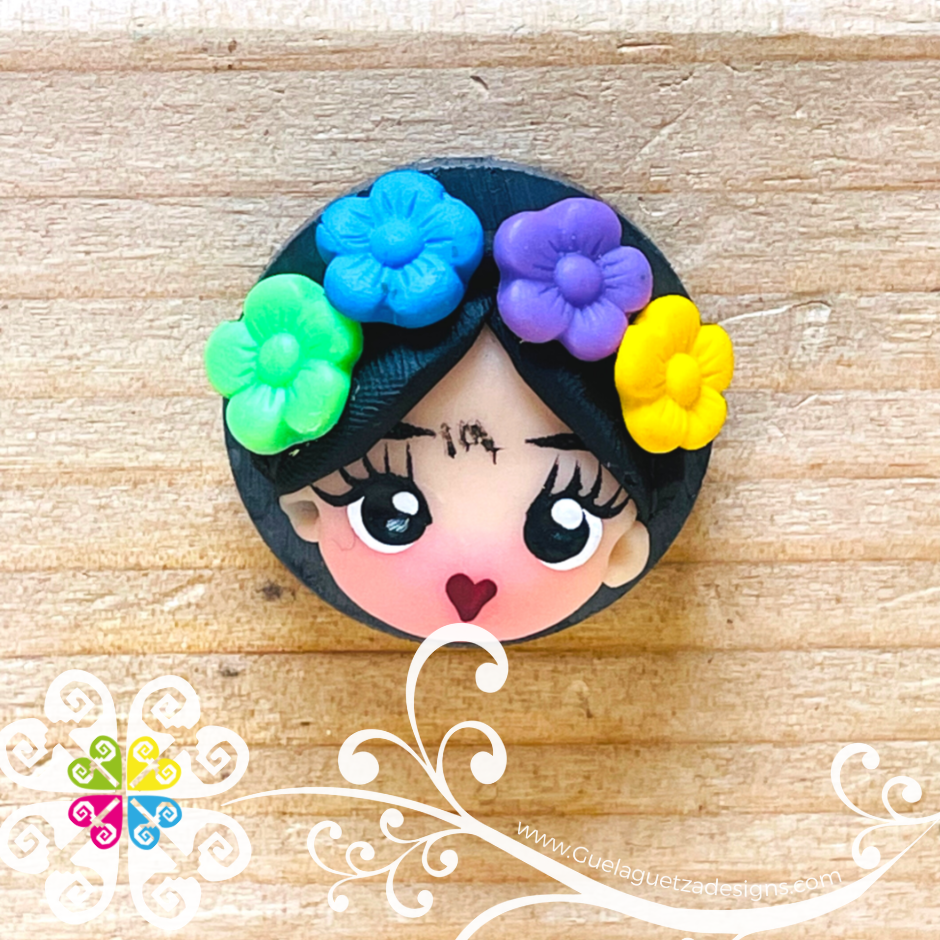 Frida Magnet - Fondant Doll