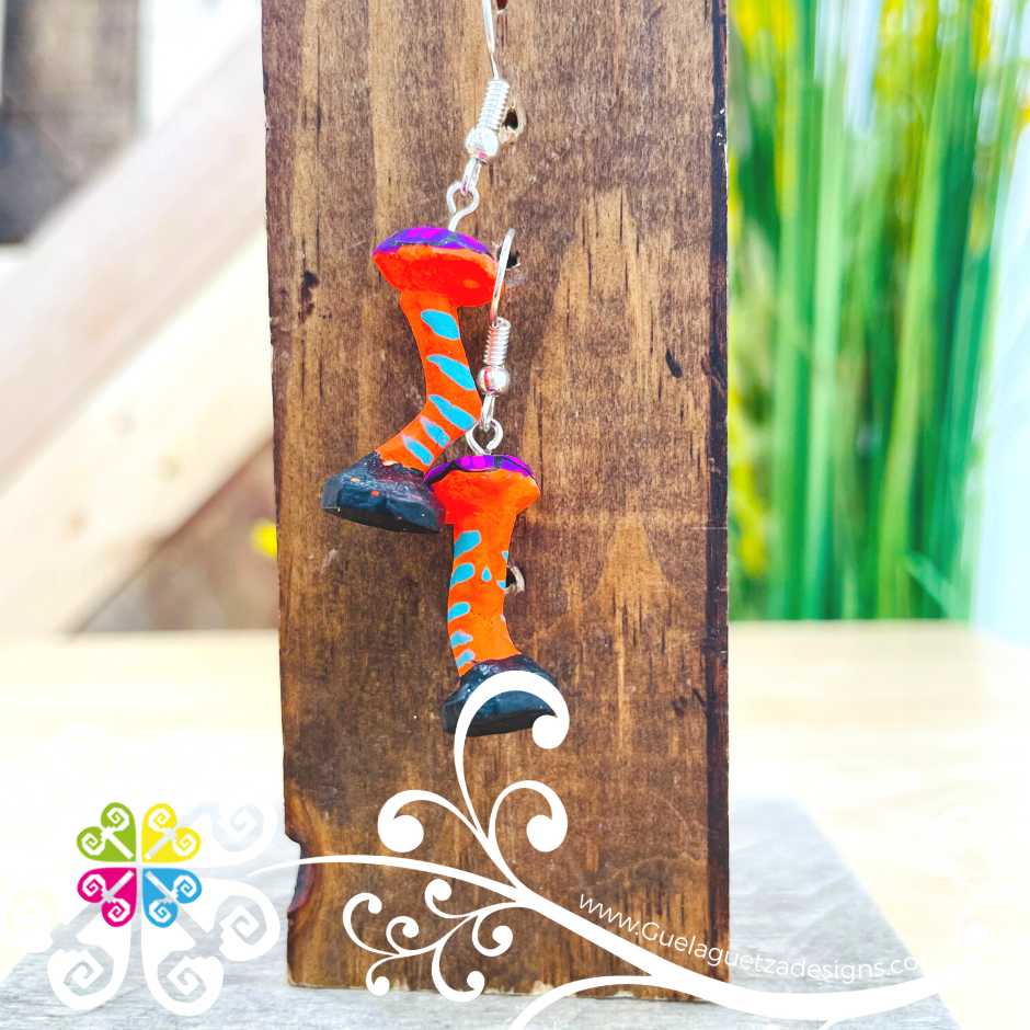 Mushroom Alebrije - Artisan Earrings