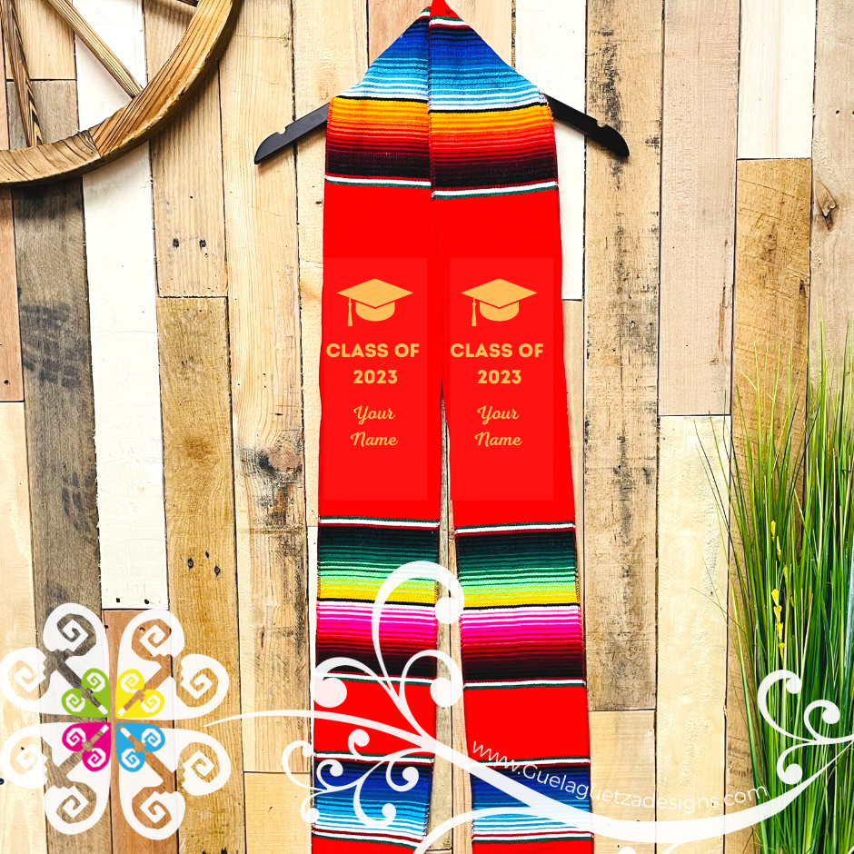 Personalized Sarape Graduation Stole