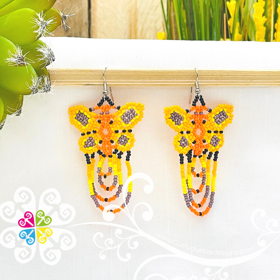 Beaded Butterfly Earrings