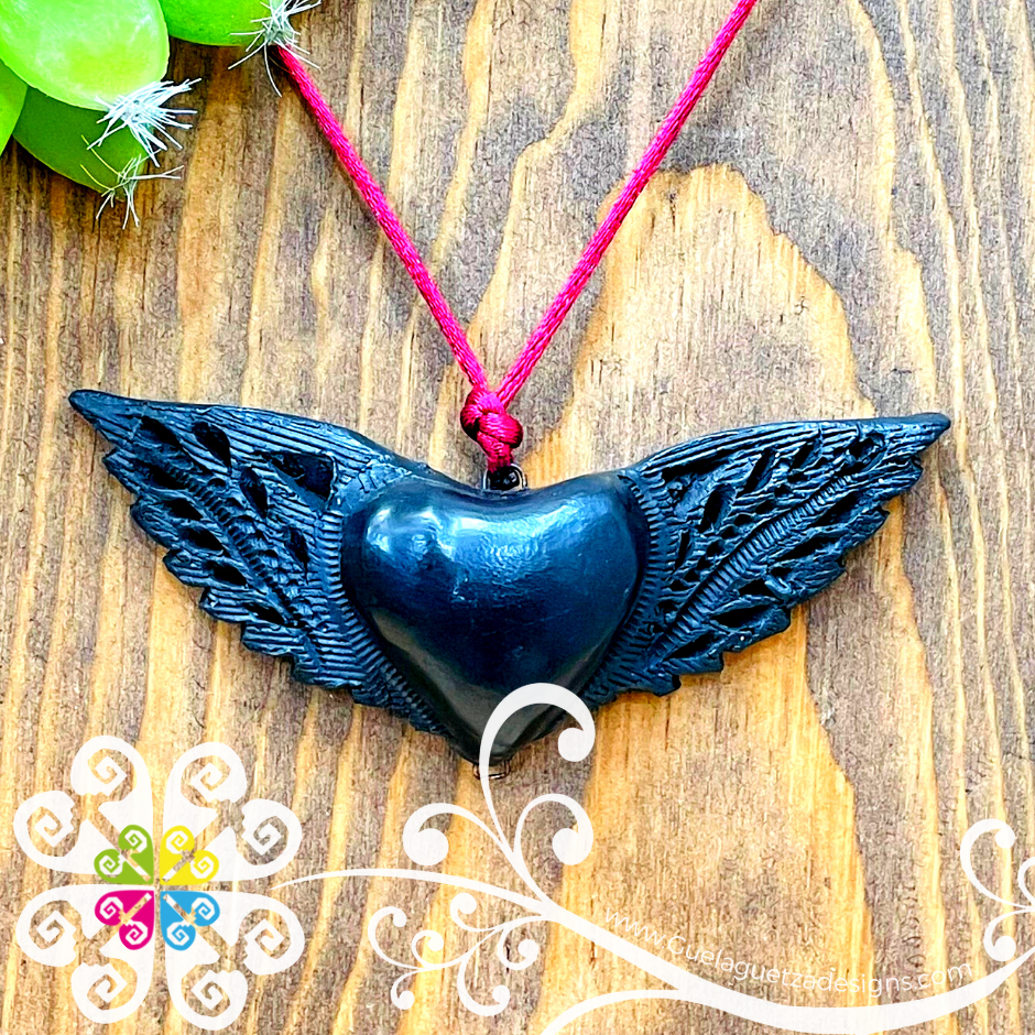 Angel Wings - Black Clay Jewelry