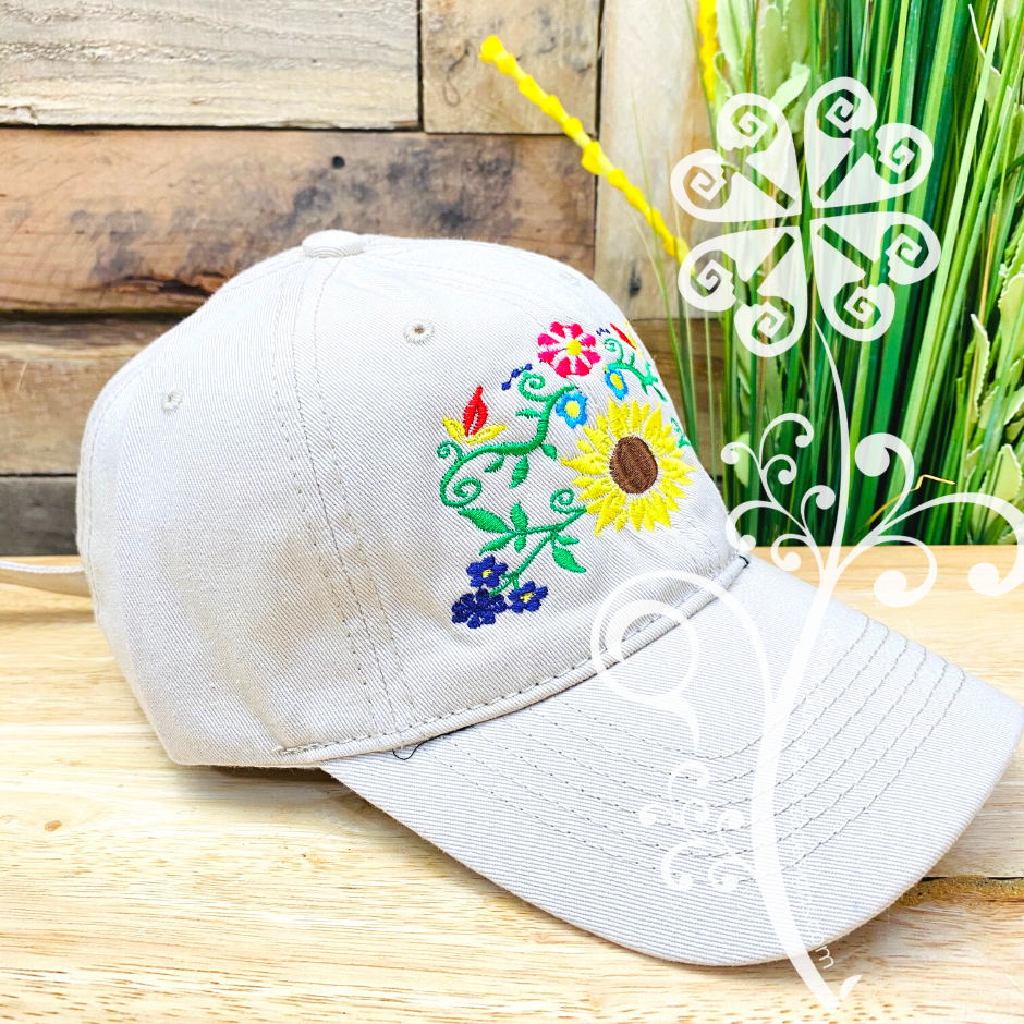 Sunflower Embroider Cap