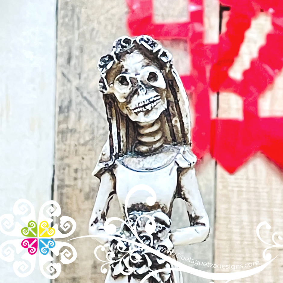 Mini Bride Catrina - Day of the Dead Decoration Resin Statue