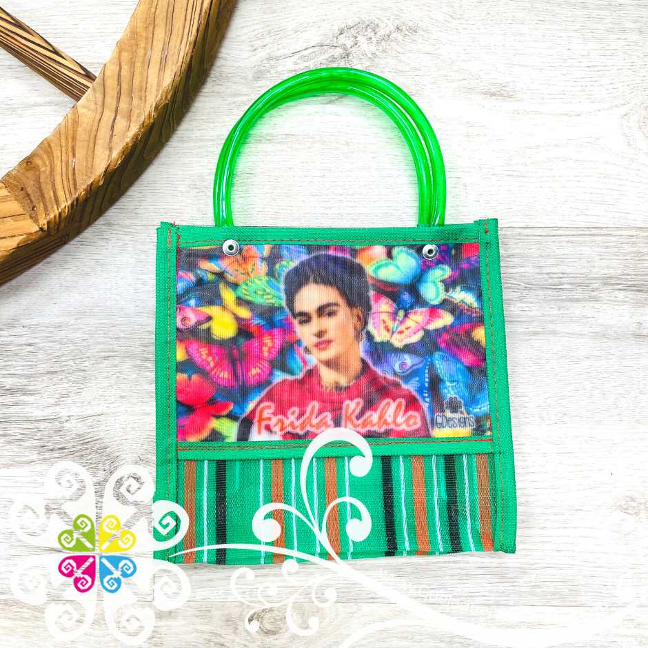 Green Lines Small Frida Bag - Morral