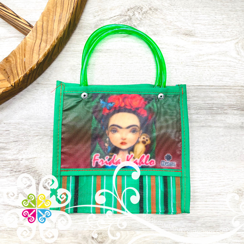 Green Lines Small Frida Bag - Morral