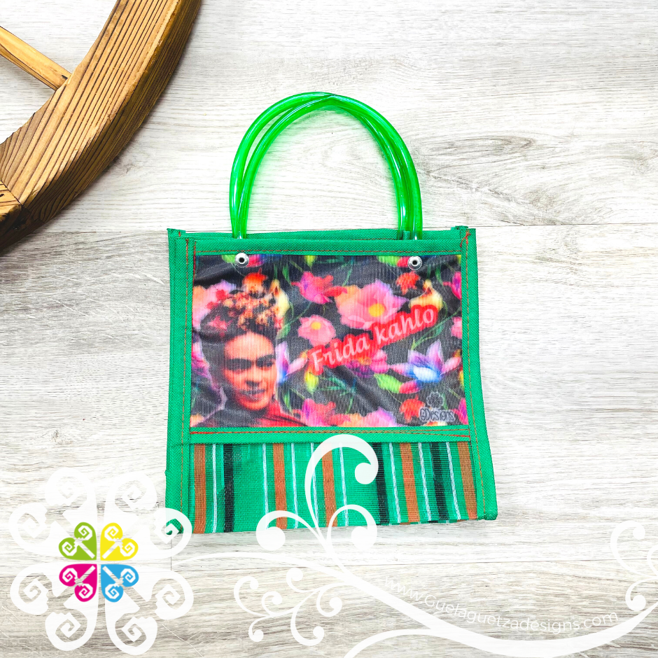 Green Lines Small Frida Bag - Morral