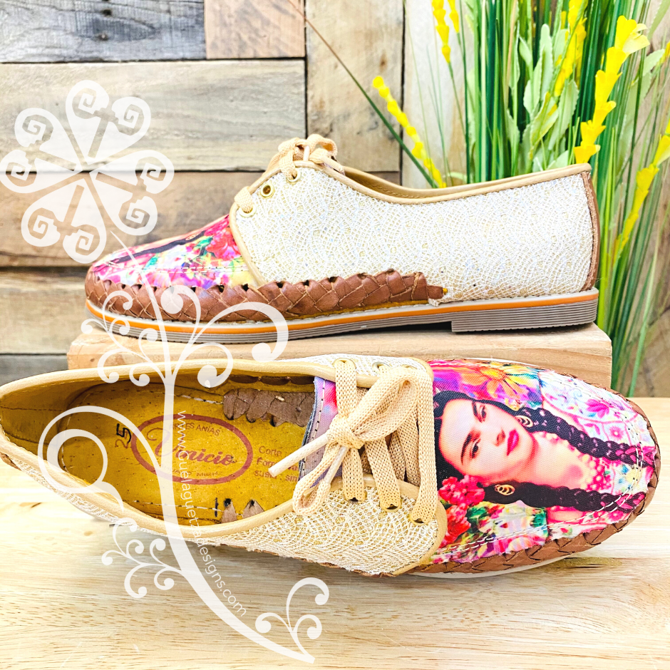 Frida Braids/Gold - Loafers Artisan Leather Women Shoes